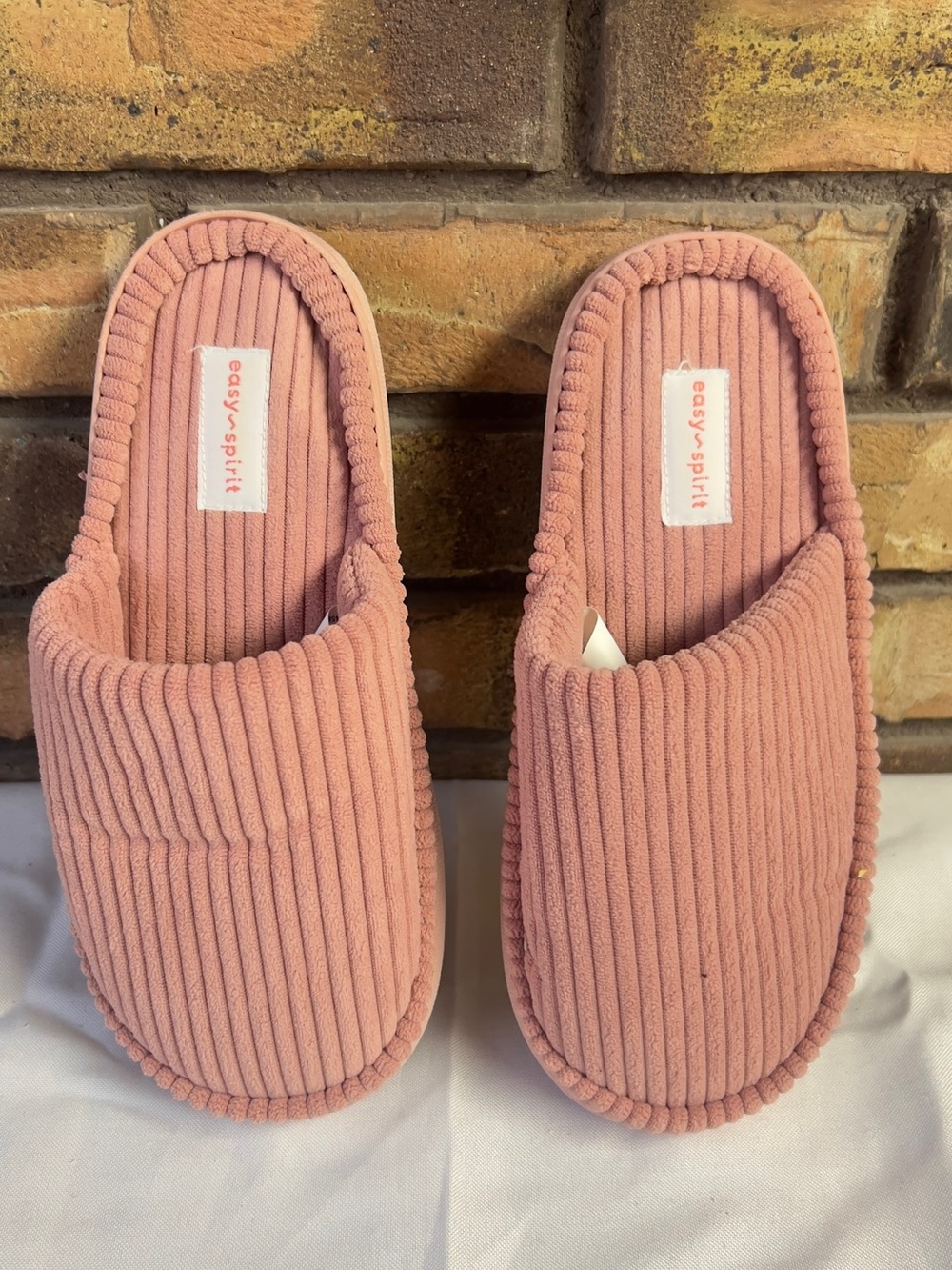 Easy Spirit Rose Corduroy Kids Slip-On Slippers